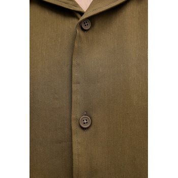 HUGO BOSS Ленена риза boss в зелено със свободна кройка 50539918 (50539918)