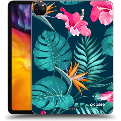 Picasee silikónový čierny obal Apple iPad 11 2022 M2 4.generace Pink Monstera