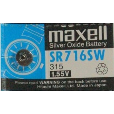 Maxell Батерия сребърна Maxell SR, SR716SW, 1.55V, 1 бр (MLBSSR716SW)