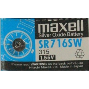 Maxell Батерия сребърна Maxell SR, SR716SW, 1.55V, 1 бр (MLBSSR716SW)