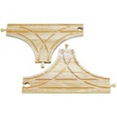 Koľajnice k detským vláčikom Bigjigs Rail T výhybka drevenej vláčkodráhy 2ks