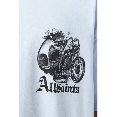 AllSaints Памучна тениска AllSaints PANHEAD (M021PE)