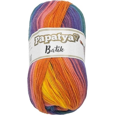 Bellatex Papatya Batik 100g, 554-13 žlutá, fialová – Zboží Mobilmania