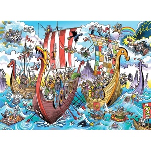 Cobble Hill - Puzzle DoodleTown: Viking Voyage - 1 000 piese