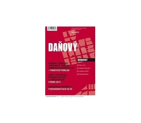 Daňový špeciál 4/2015