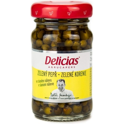 Delicias Zelený pepř ve slaném nálevu 67 ml