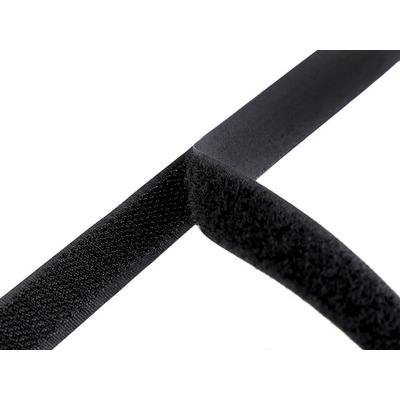 Suchý zip háček + plyš šíře 16 mm Varianta: 2 černá, Balení: 25 m