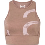 super. natural Дамски спортен сутиен super. natural Women's Capital Logo LF Top Sports bra - Mountain Trail / Dusty Rose - размер XS (114-3791-0311)