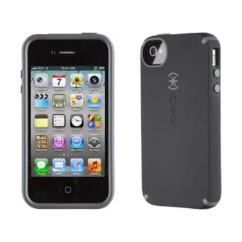 Image 1 of Speck CandyShell Satin - хибриден гумиран кейс за iPhone 4/4S (черен)