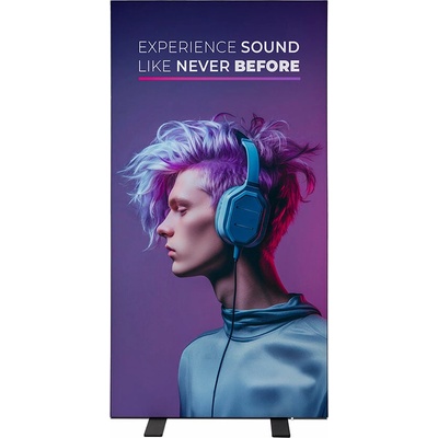 Jansen Display Světelný panel Brightbox Double 100 x 200 cm Černá, 8 cm, oboustranný, 1000 x 2015 mm