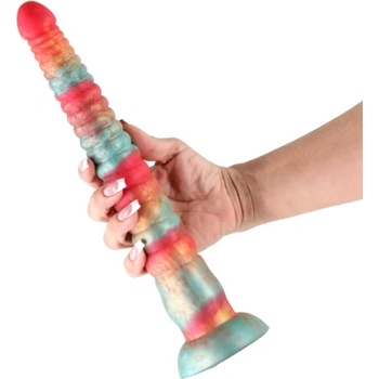 NS Novelties Дълго релефно анално дилдо Colours Stacked 12