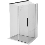 Mexen Rox-3S Душ кабина 3-стенна плъзгаща 155 x 110 см, прозрачна, черна - 8C2-155-110-70-00-3S (8C2-155-110-70-00-3S)