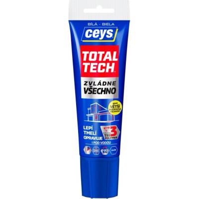 Ceys Total Tech vodeodolné lepidlo a tmel 125 g biela