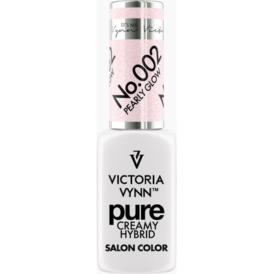 VICTORIA VYNN Hybridní gel lak PURE CREAMY HYBRID 002 Pearly Glow 8 ml