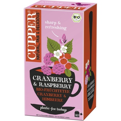 Cupper Čaj Infusion Bio brusinka malina 50 g