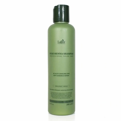 La'dor Органичен шампоан LADOR Pure Henna Shampoo с ментол и безцветна къна 200 мл