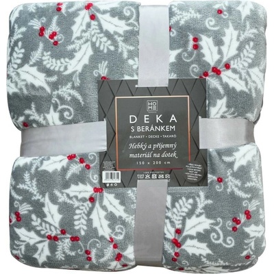Home Elements Baránková deka sivá cesmína 150x200