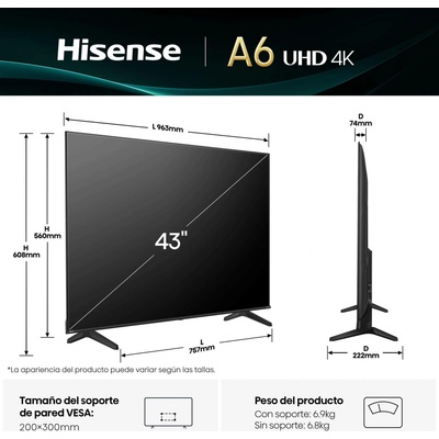 Hisense 43A6Q
