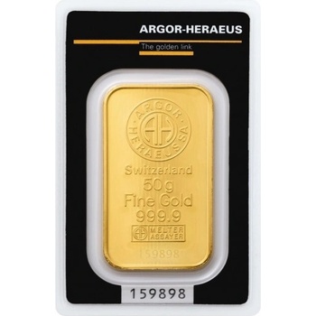 Argor-Heraeus zlatý slitek kinebar 50 g