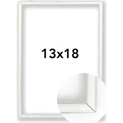 Fotorámeček BF Rozměr: 13 x 18 cm, Barva: Bílá, Typ zasklení: Plexi