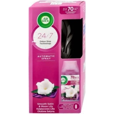 Air Wick Ел. машинка + пълнител 250мл - Smoot satin & moon lily (627)