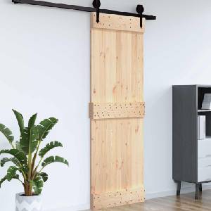 vidaXL Врата NARVIK 85 x 210 cm Натурално (42047084)
