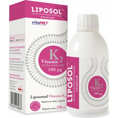 Liposol Lipozomálny vitamín K2 Vita MK7 100 IU 250 ml