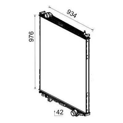 MAHLE Chladič vody MAO CR 2729 000P