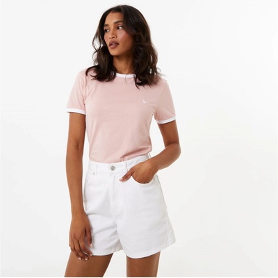 Jack Wills Тениска Jack Wills Trinkey Ringer T-Shirt - Pink