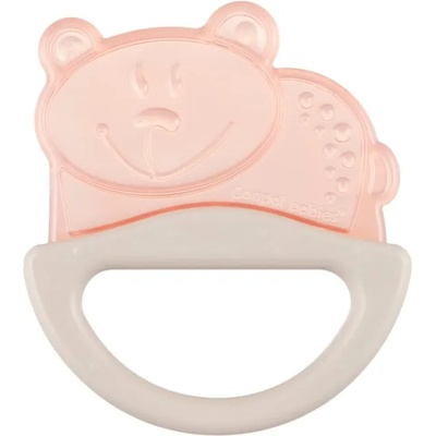 Canpol Силиконова чесалка с дрънкалка Canpol - Мече, розова (13/107_pin)