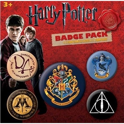 Set 5 placek Harry Potter - Bradavice