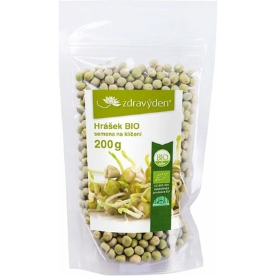 Zdravý den Hrášok bio semená na klíčenie 200 g