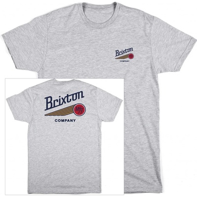 Brixton Maverick Tee Heather Grey