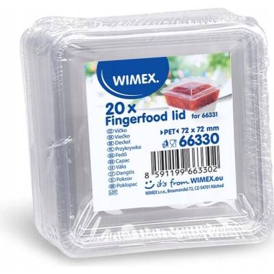 Wimex Priehľadné PET veko malé na nádobu 66331 7,7 x 7,7cm