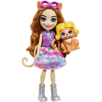 Mattel Enchantimals Glam Party Kočičí módní obchod na kolech