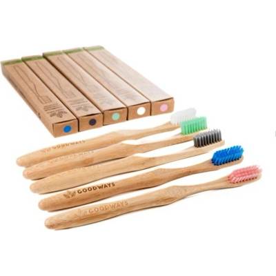 GoodWays GoodBrush bambusový zubní kartáček soft Bílá