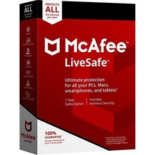 McAfee LiveSafe - 10 lic. 12 mes.