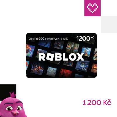 Roblox dárková karta 1200 Kč