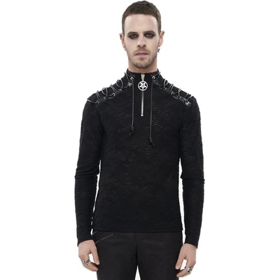 Devil fashion мъжка тениска с дълъг ръкав DEVIL FASHION - Cultist Punk Pentagram - TT217