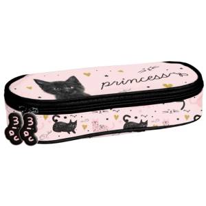 PASO Овален несесер Paso Black Cat - С 1 цип (PP26BC-013)