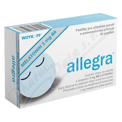 Allegra MELATONIN 3 mg 30 tabliet