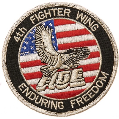Nášivka textilná 101 Inc 4th Fighter Wing - farebná