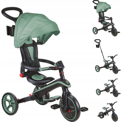 Globber EXPLORER TRIKE FOLDABLE 4in1 Zelená