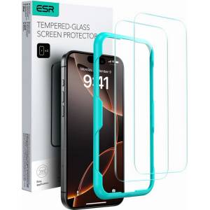 ESR 2 броя стъклени протектори за дисплей на iPhone 16 от ESR Szlo Hartowane - Прозрачни (4894240235935)