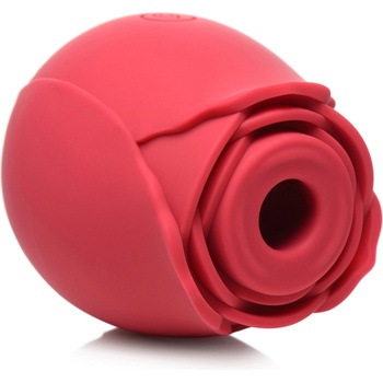 Image 1 of Bloomgasm 10X Wild Rose Red Silicone Suction Clit Stimulator Red