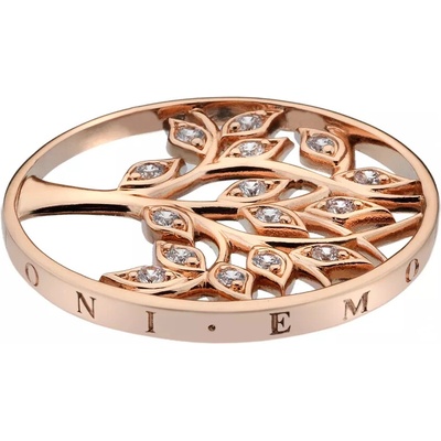 Hot Diamonds Přívěsek Emozioni Tree Of Life Rose Gold Coin EC309