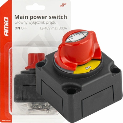 AMiO Hlavný vypínač autobatérie hebel 12-48V max.300A AMiO-03838
