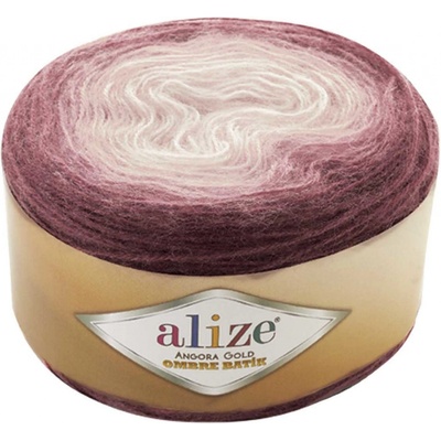 Alize Angora gold ombre batik 7295 starofialová