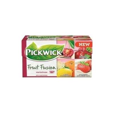 PICKWICK Fruit Fusion višeň jahody se smetanou citrus bezový 20 x 2 g