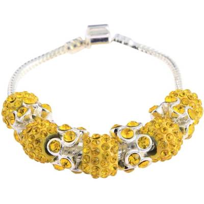 Bando náramok Crystal K980 viacfarebný žltá